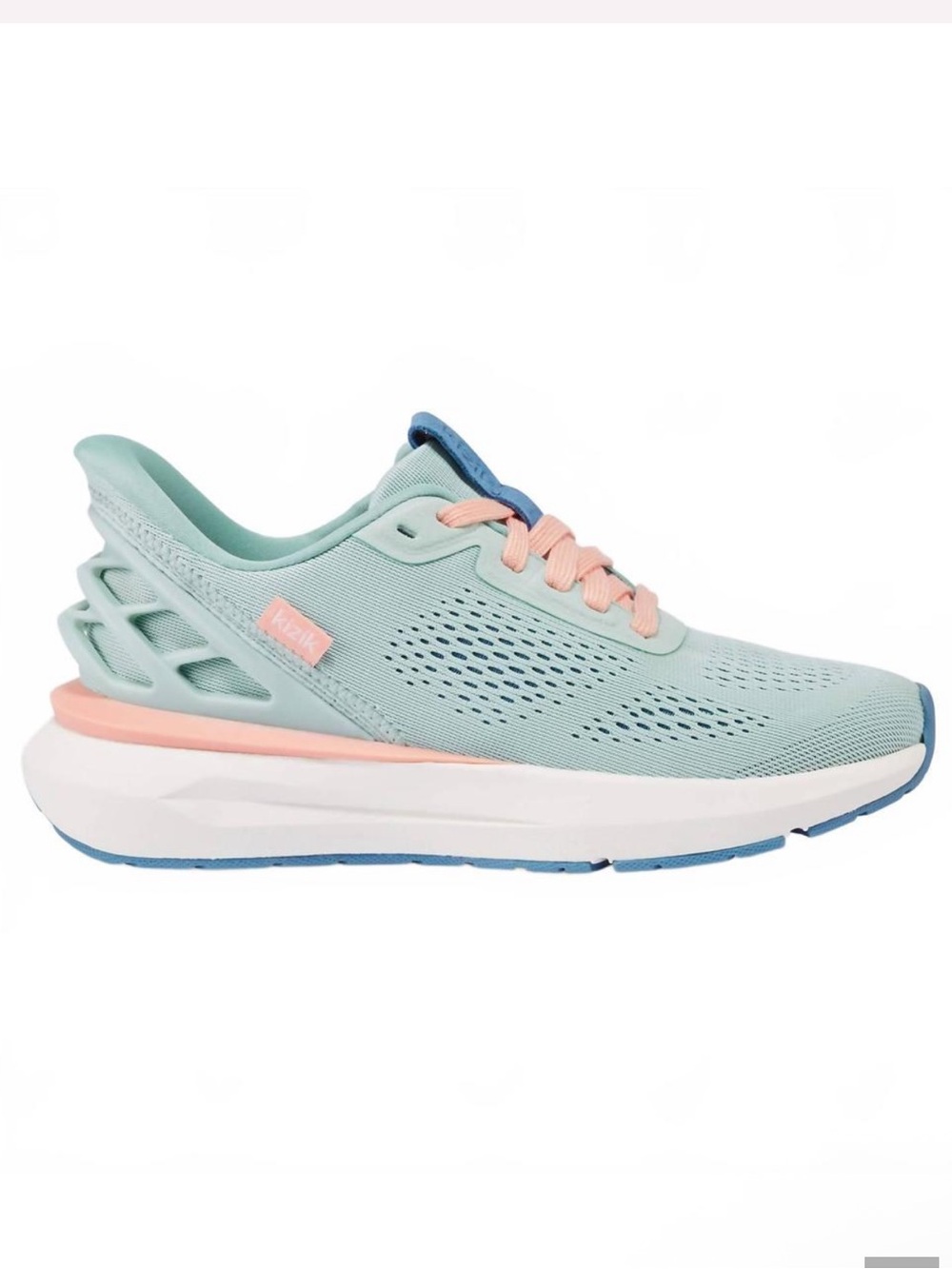 Kizik Athens 2 Blue Surf Spray Peach Parfait Hands Free Sneakers Size 7